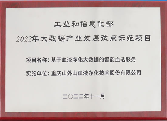 行業(yè)唯一！山外山公司入選“2022年大數(shù)據(jù)產(chǎn)業(yè)發(fā)展試點(diǎn)示范項(xiàng)目”